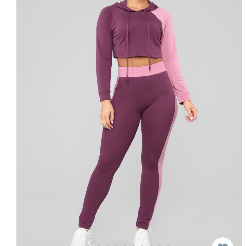 Stand by my side lounge set-plum/lavender